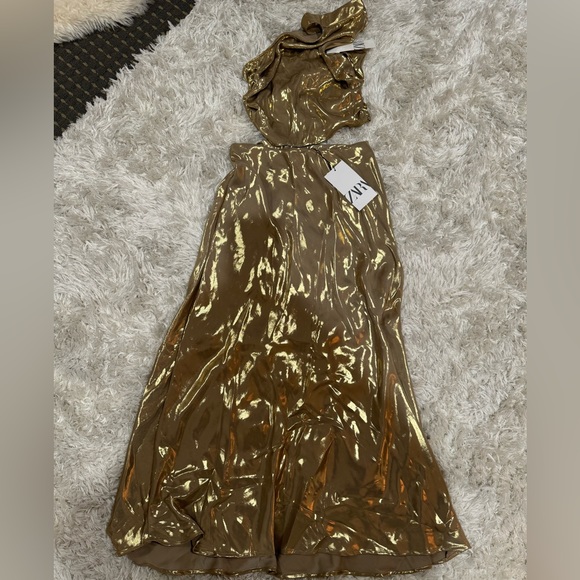 NTW Gold Zara Two piece set -Skirt and shirt - Picture 5 of 8